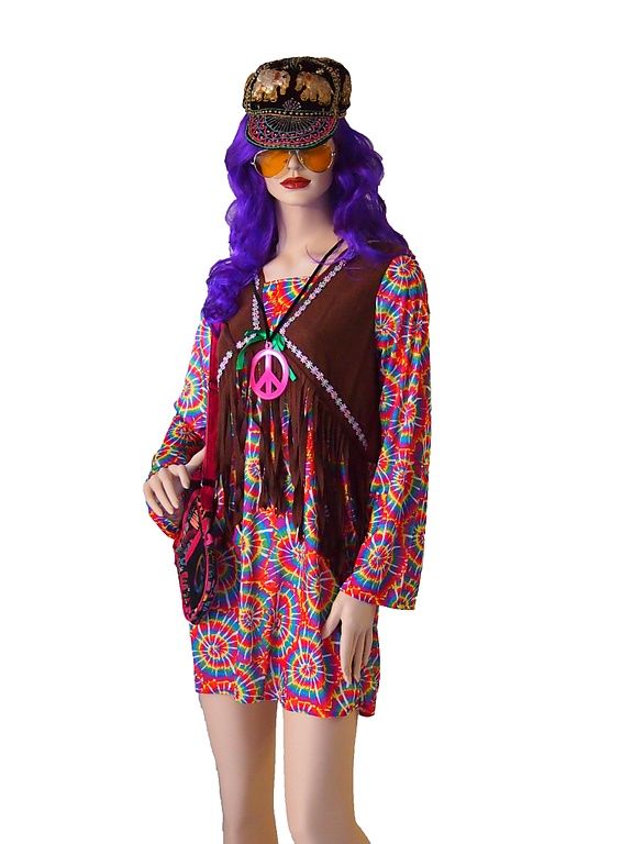Deguisement Annee 80 Femme Disco Robe Année 80 Déguisement Hippie
